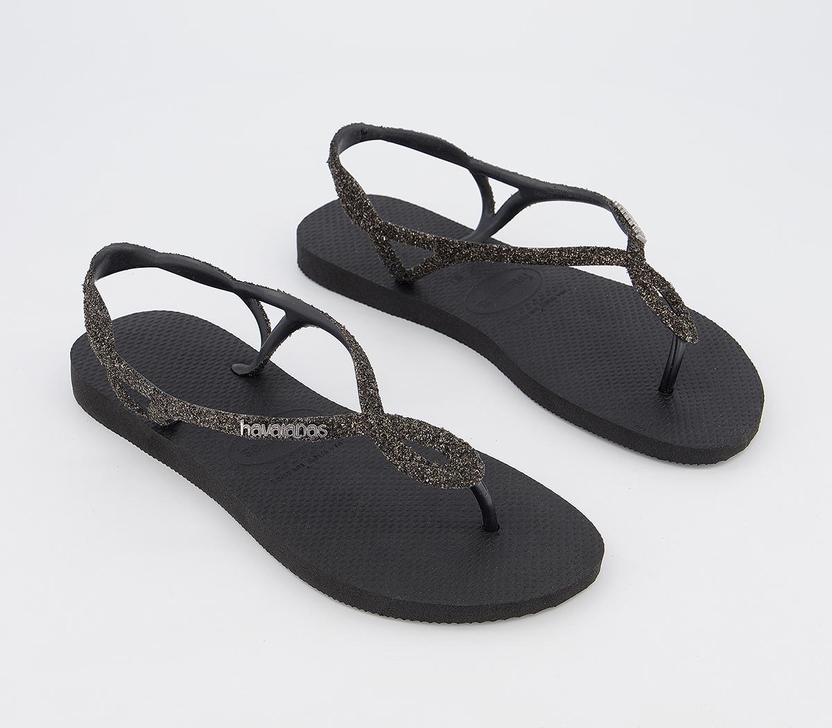 Havaianas Luna Premium Flip Flops Black Women’s Sandals