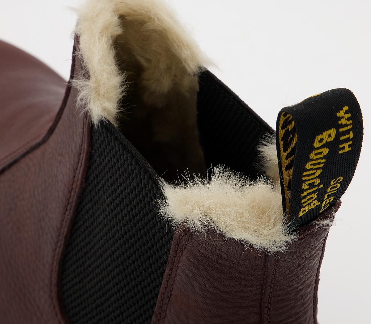 Dr. Martens 2976 Fur Lined Chelsea Boots Cask Ambassador Mens