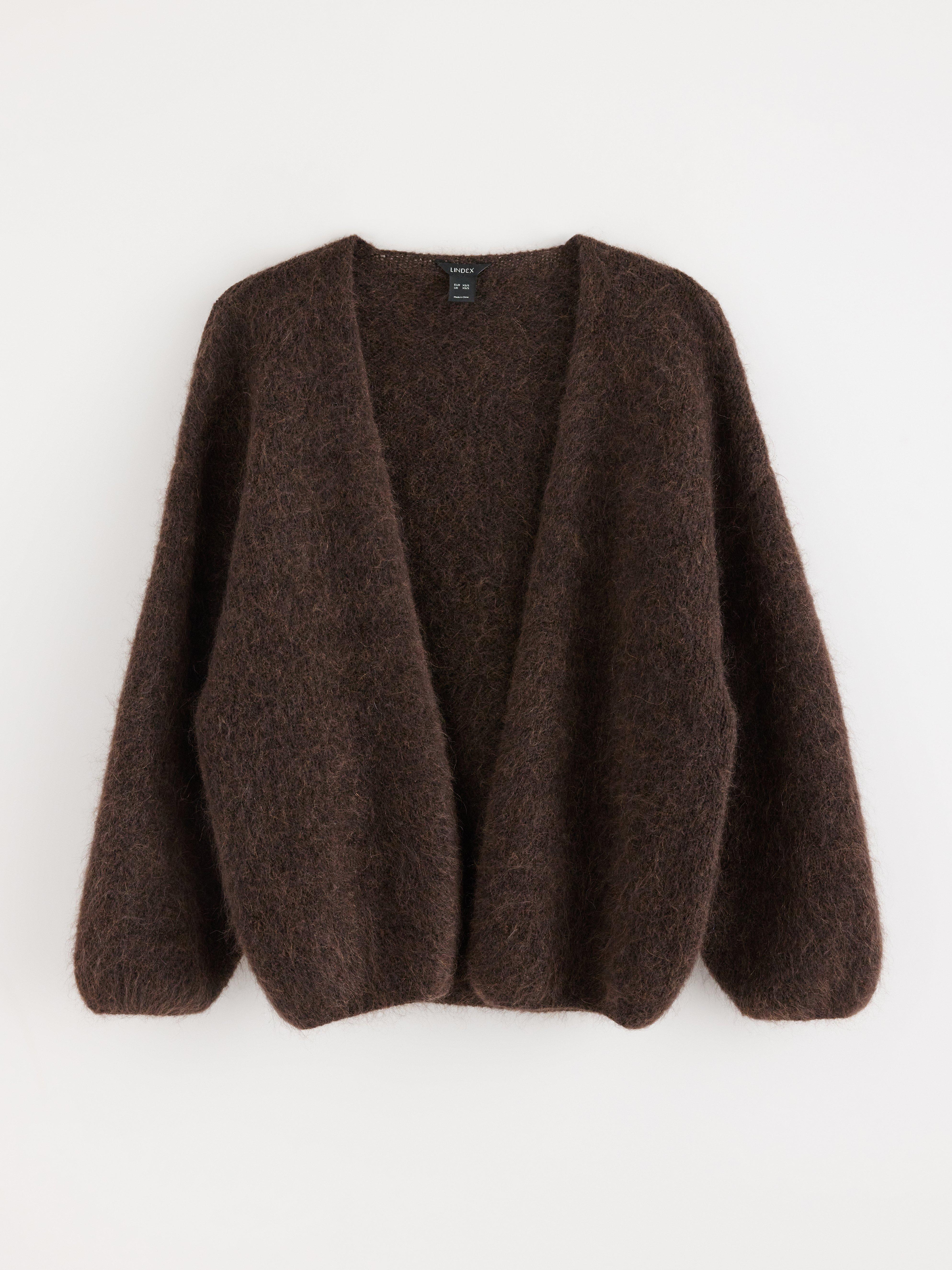 Knitted cardigan in mohair blend Lindex