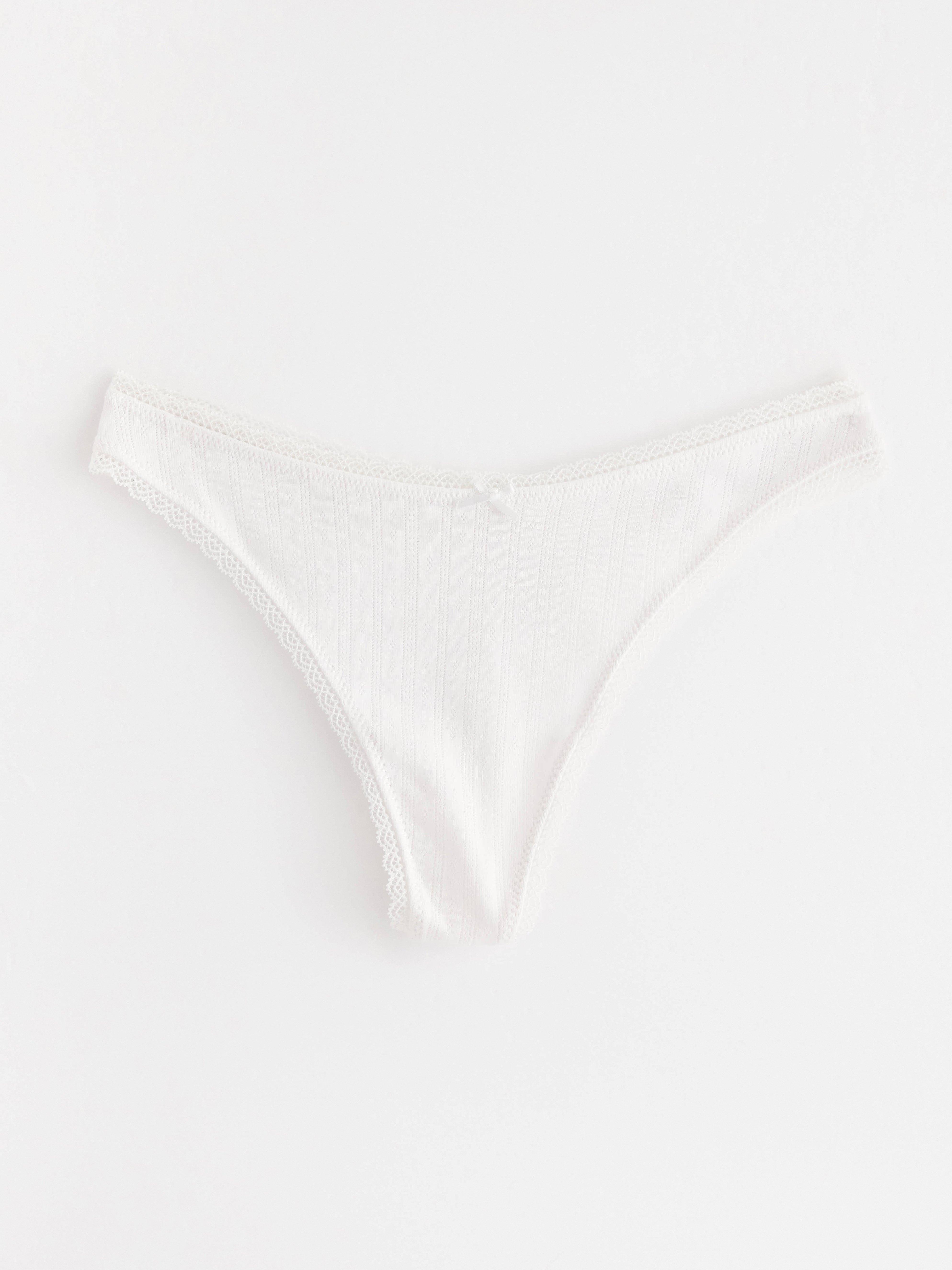 Thong in pointelle Lindex