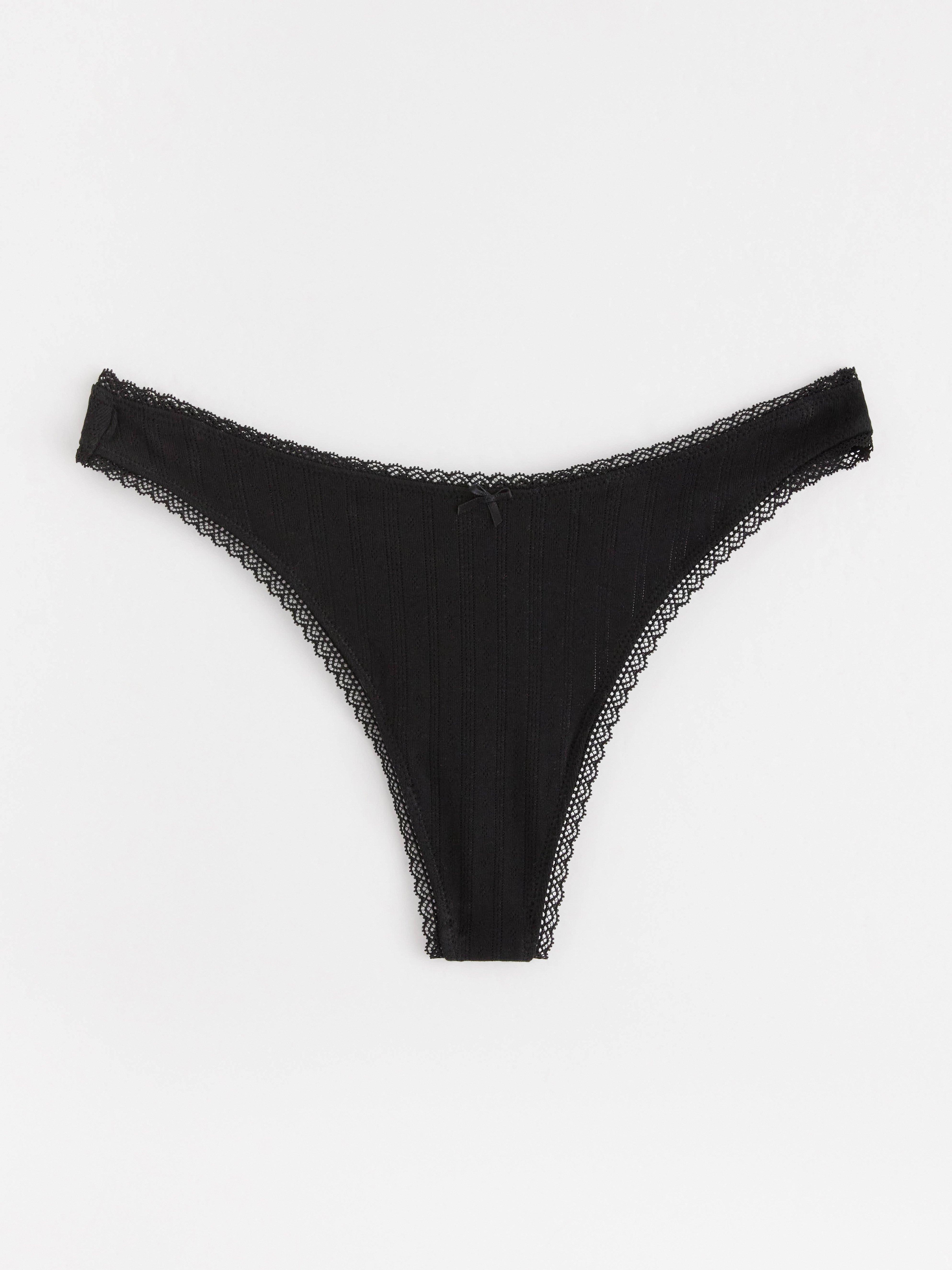 Thong in pointelle Lindex