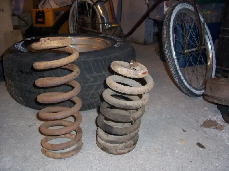 Cutting front coil springs 72 1/2 Ton The 1947 Present Chevrolet