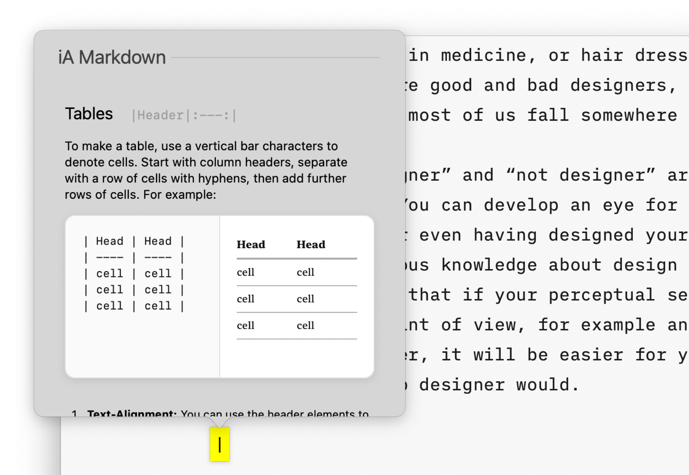 iA Markdown Dictionary