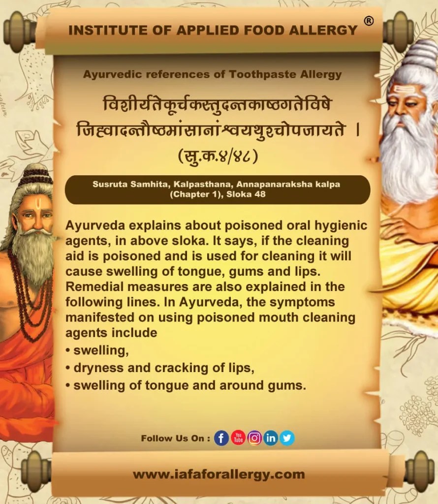 Toothpaste Allergy Causes, Symptoms, and Ayurvedic Treatment