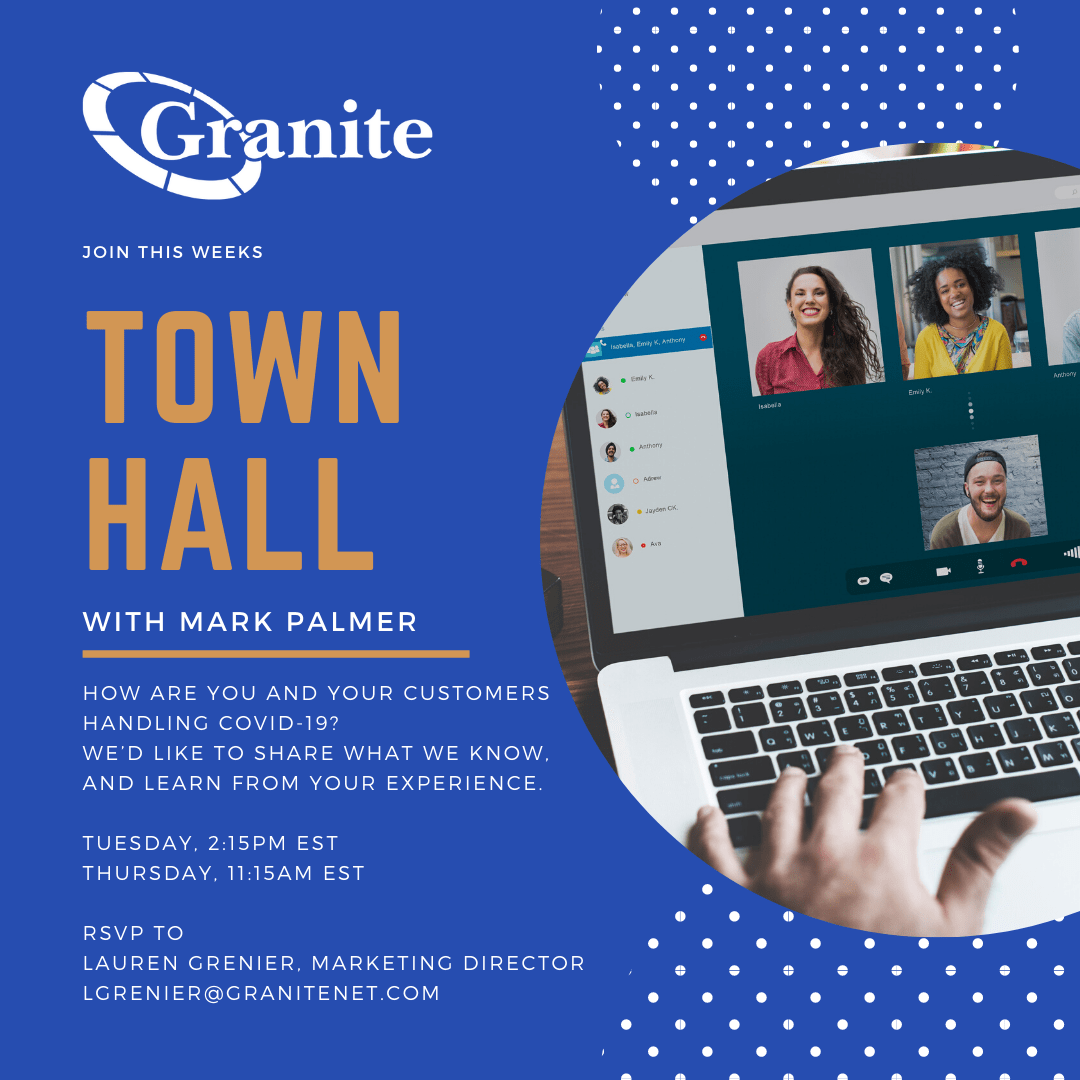 Join this weeks Granite Town Hall