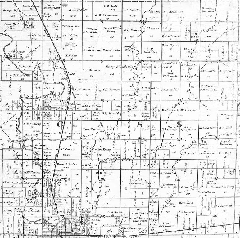 Hamilton IAGen Maps 1883 Township Plat Maps Main Index