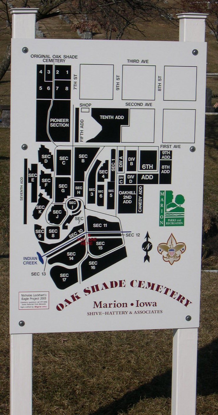 Linn County IAGenweb Cemeteries Oak Shade Cemetery