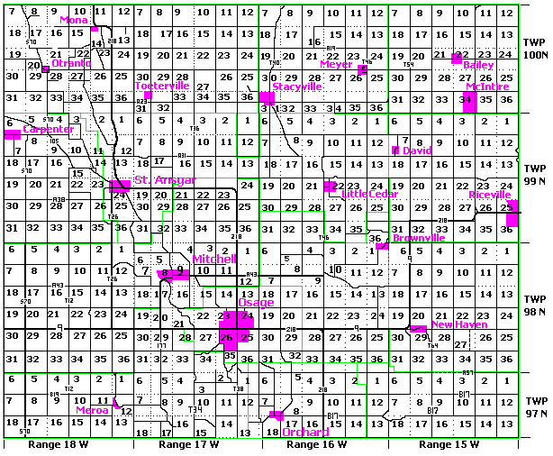 1979 Mitchell County Map