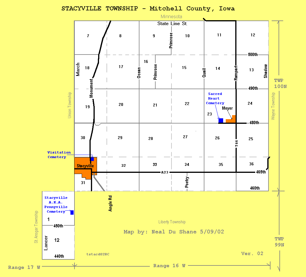 Stacyville Township Map