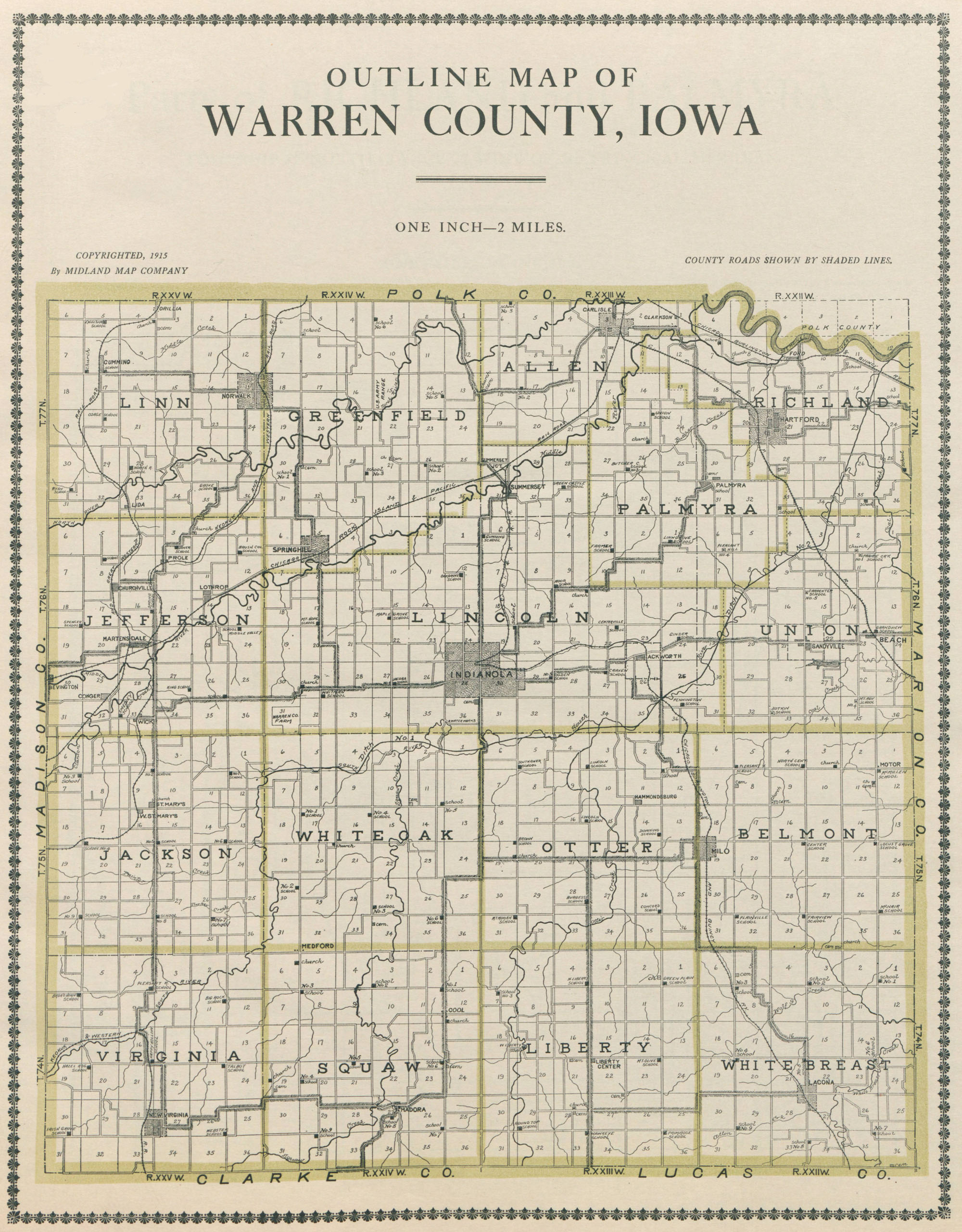 List of Maps for Warren County