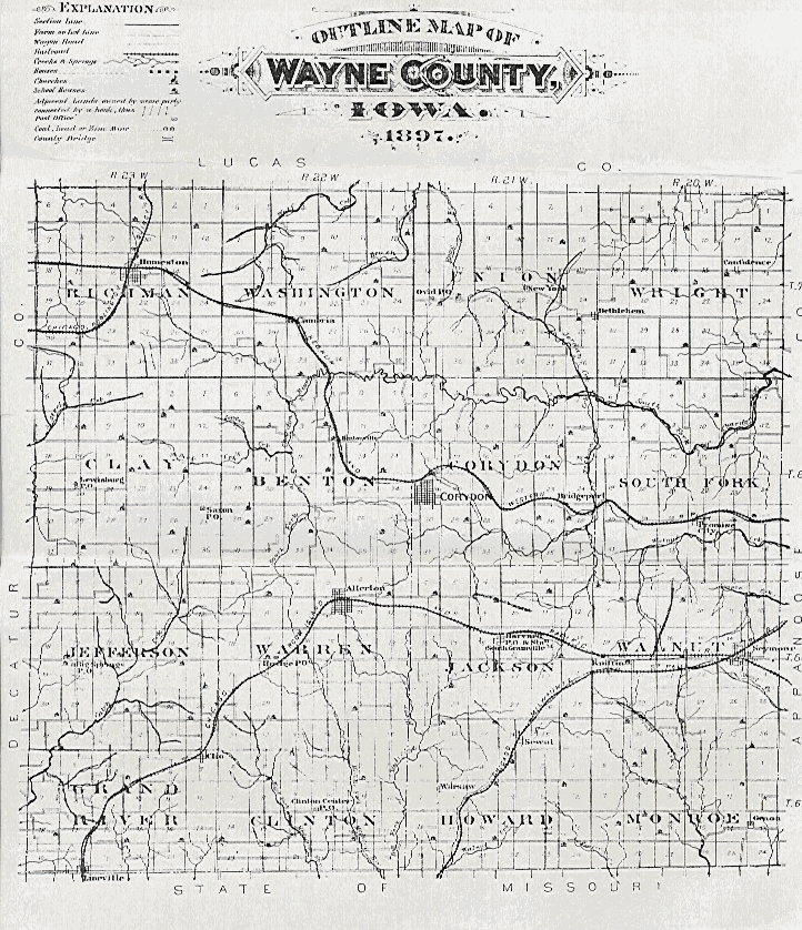 Wayne County Township Map