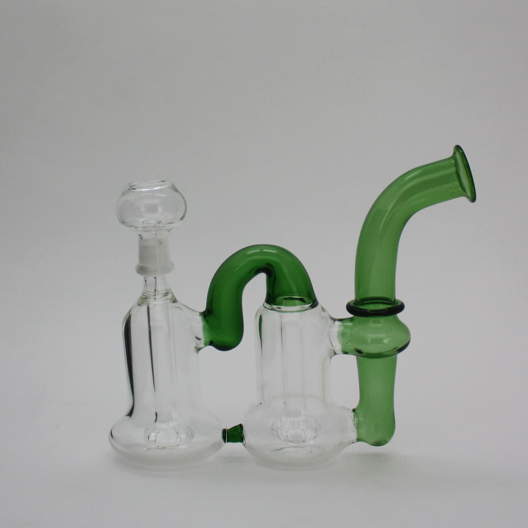 Double Chamber Concentrate Glass Water Pipe IAI Corporation