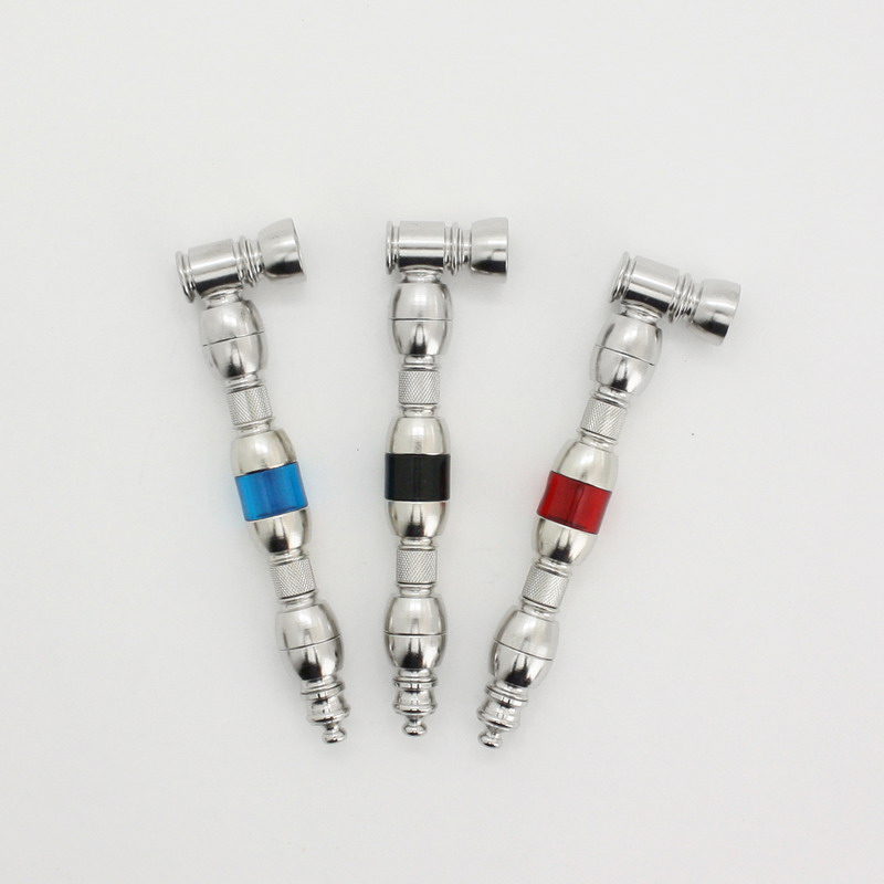 Triple Bubble Chamber Metal Smoking Pipe IAI Corporation Wholesale Glass Pipes & Smoking