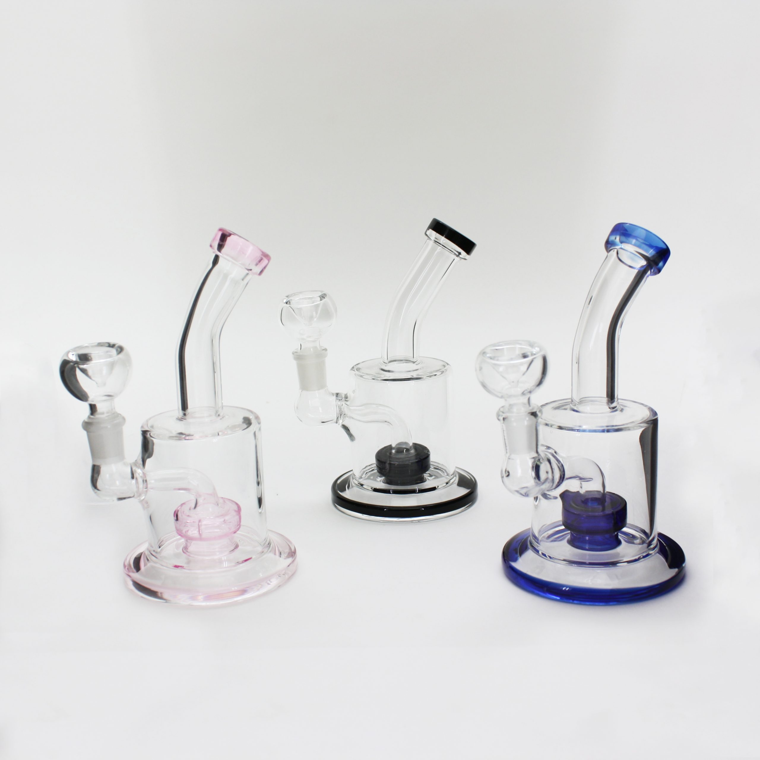 Squared Body Heavy Based Water Pipe Bowl 7" IAI Corporation