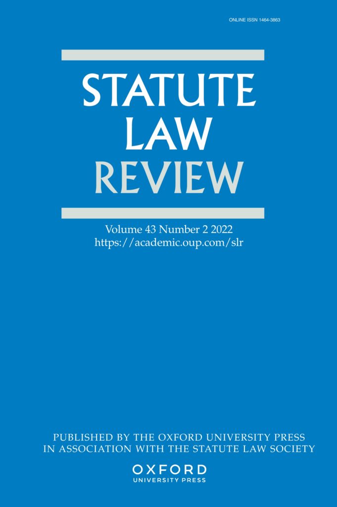 New Issue! Statute Law Review Volume 43, Issue 2, June 2022 IAL