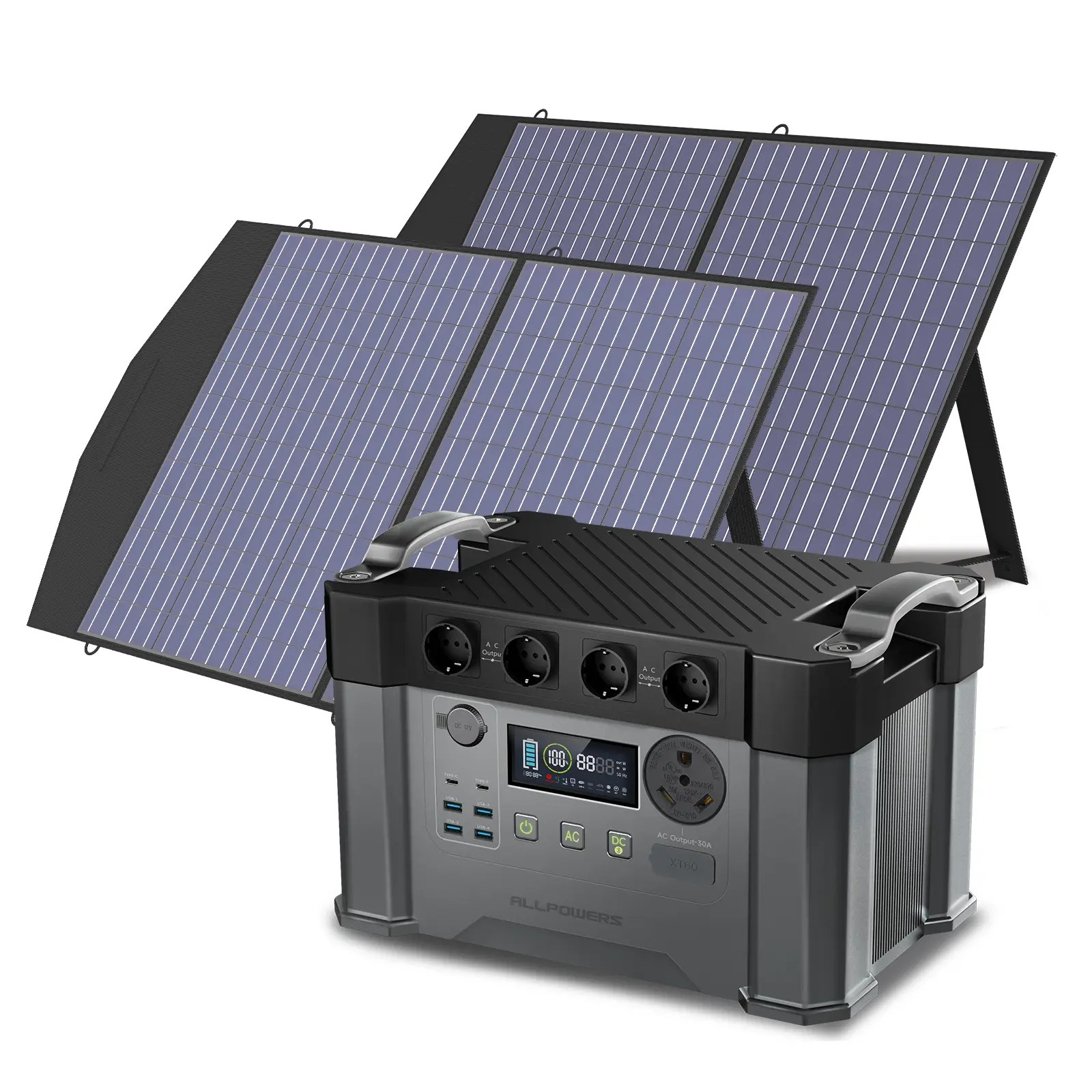S2000 Pro Solar Generator Kit 2400W