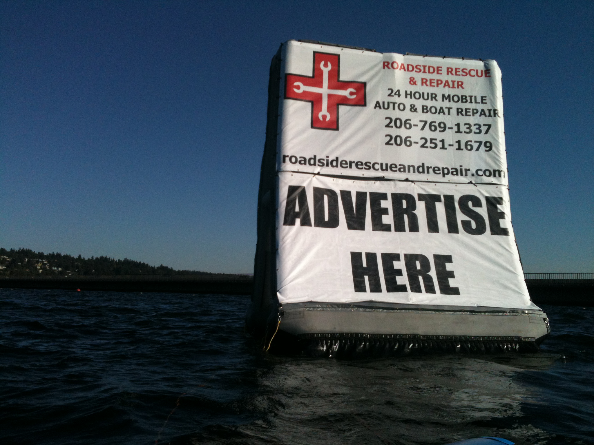 Inflatable Billboards iAM "Phibious" Advertising Seattle Phoenix