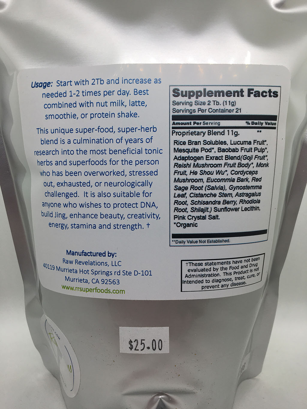 Raw Revelations Bag of Tricks I Am A Clean Eater