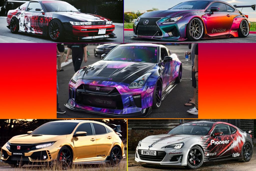 Inilah 5 Modifikasi Wrapping Sticker Paling Keren pada Mobil JDM Sport
