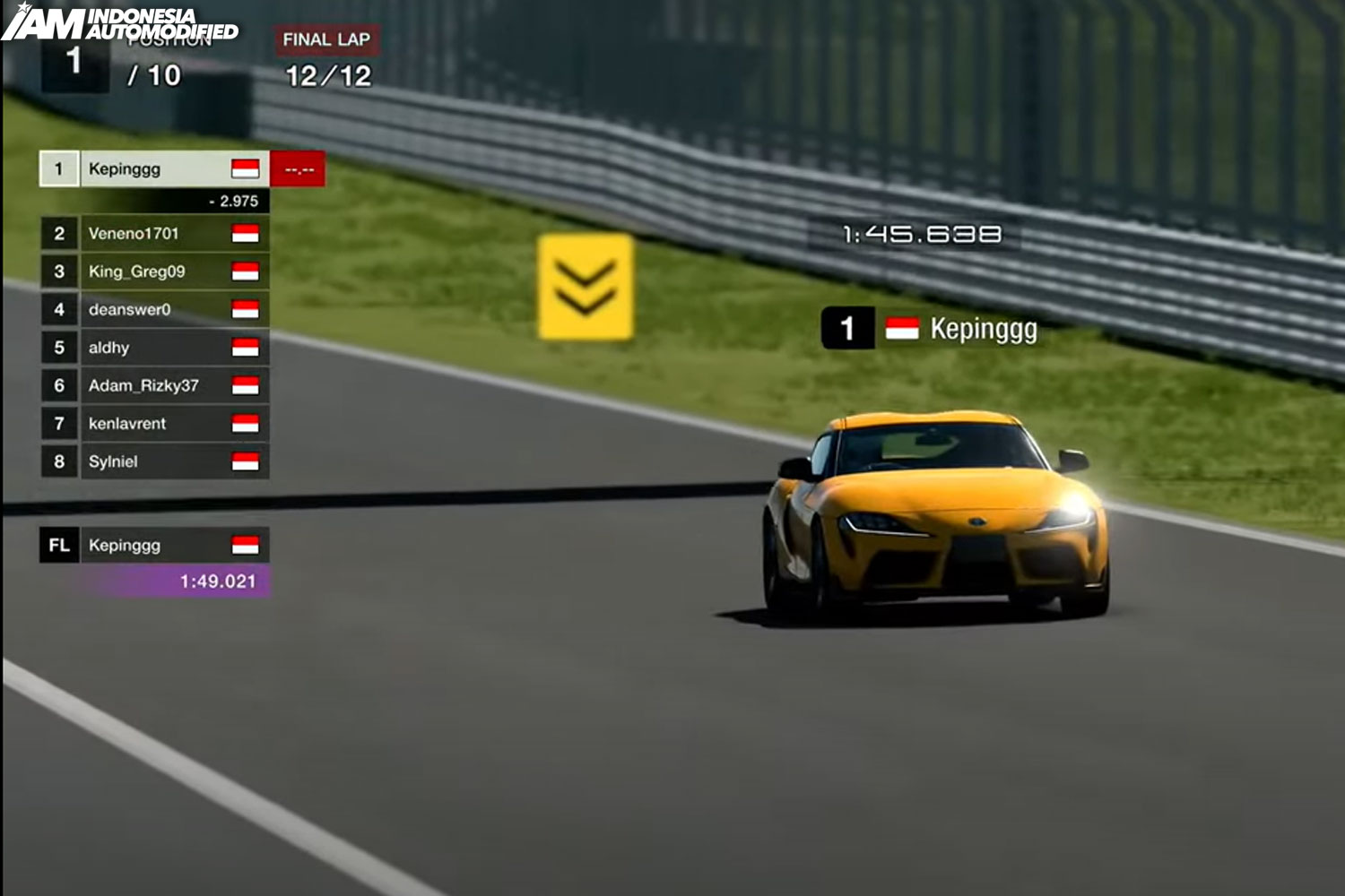 Toyota Gelar Kompetisi eMotorsport TGR GT Cup 2022 International