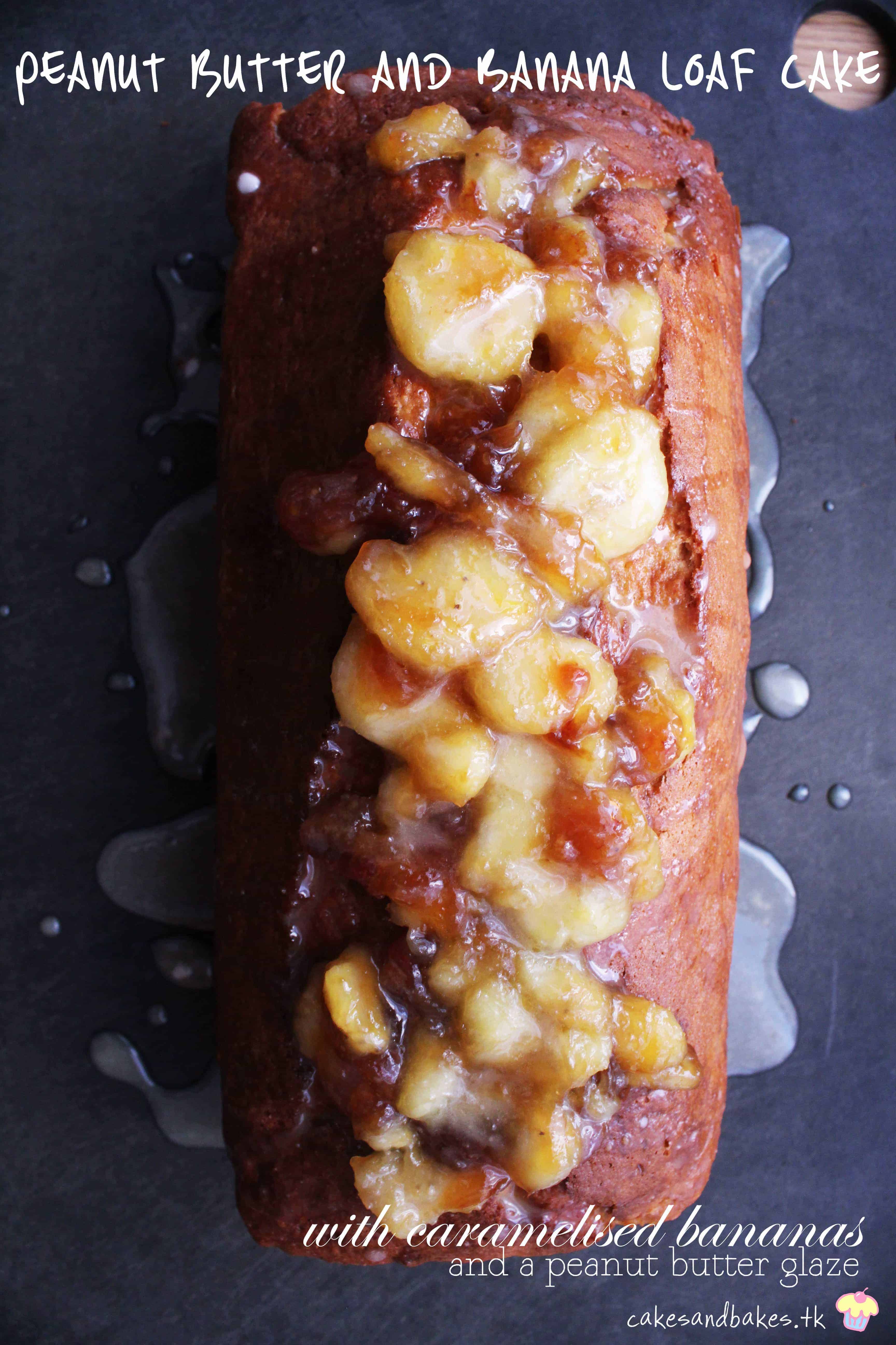 Peanut Butter & Banana Loaf Cake i am baker