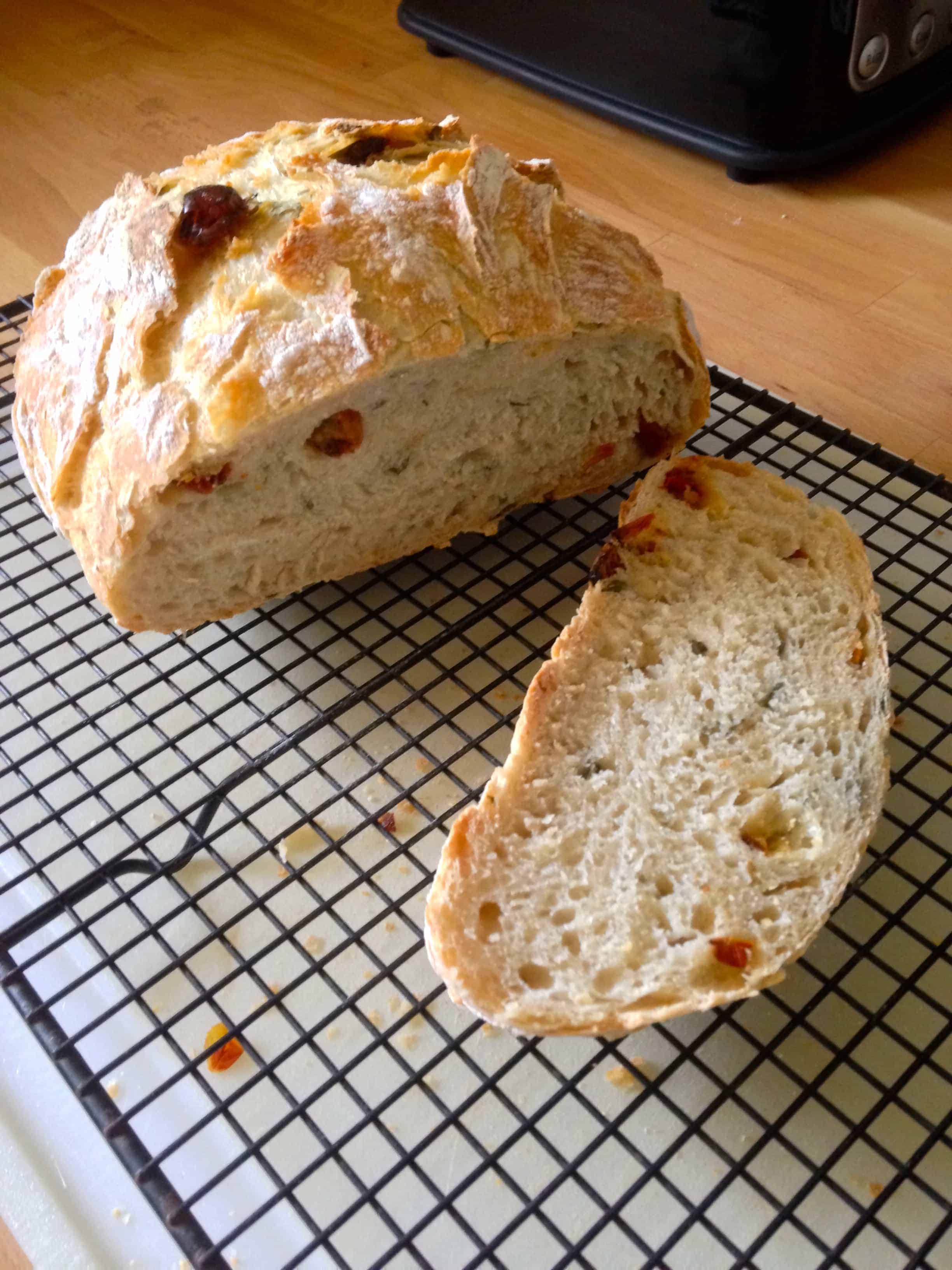 Roasted tomato basil crusty bread i am baker