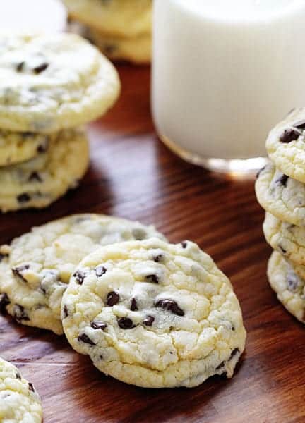 Instructions · preheat the oven to 375°f. Chocolate Chip Cake Mix Cookies - i am baker