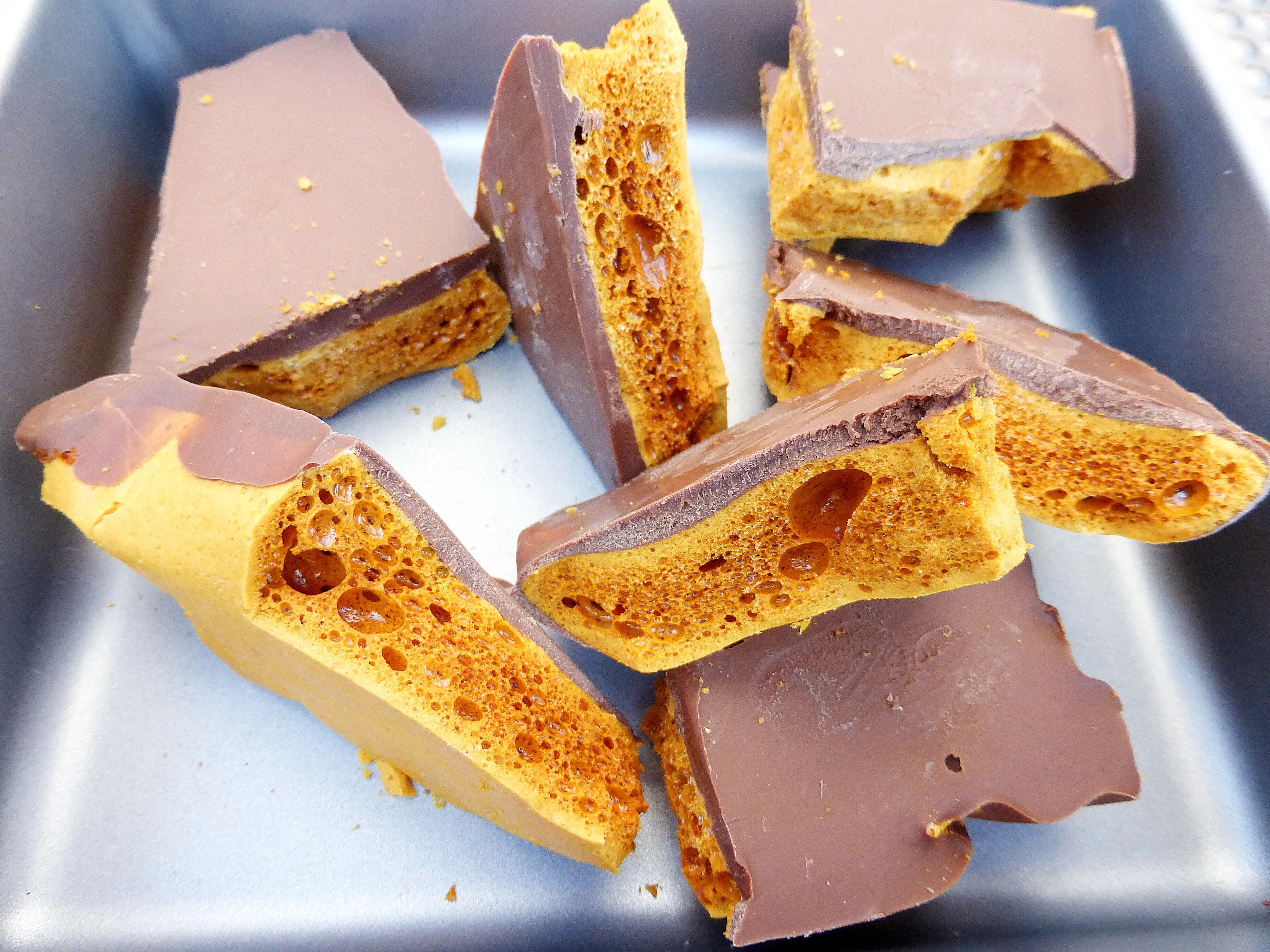 Chocolate Cinder Toffee i am baker