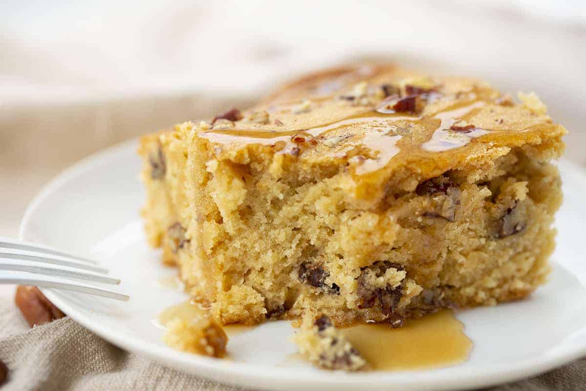 Maple Pecan Snack Cake i am baker