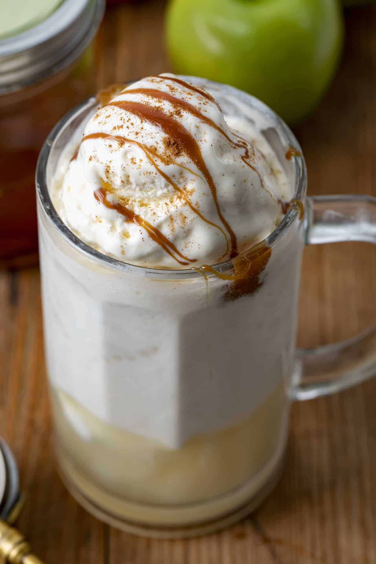 Caramel Apple Moonshine Float i am baker