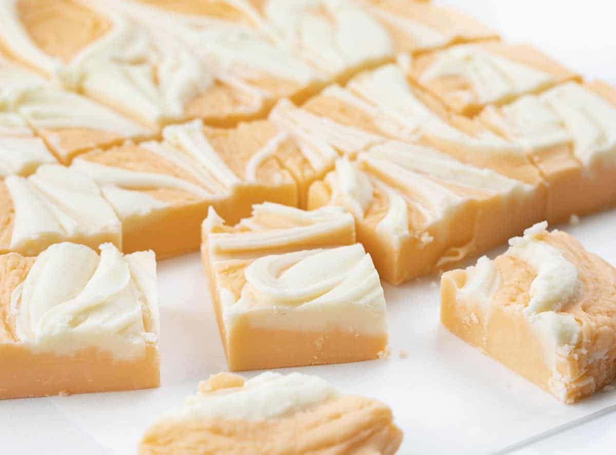 Orange Creamsicle Fudge i am baker