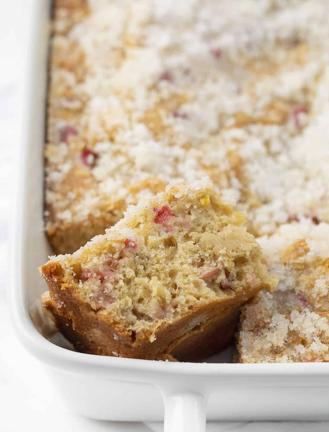 Rhubarb Cake i am baker