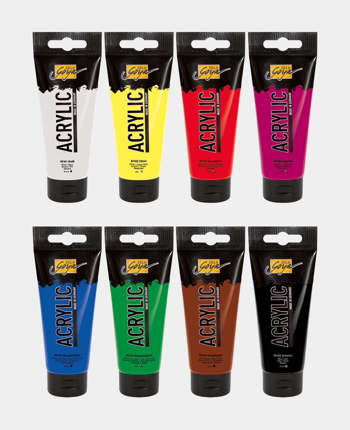 SOLO GOYA Acrylic 20 ml Tuben 8er Set I AM CREATIVE