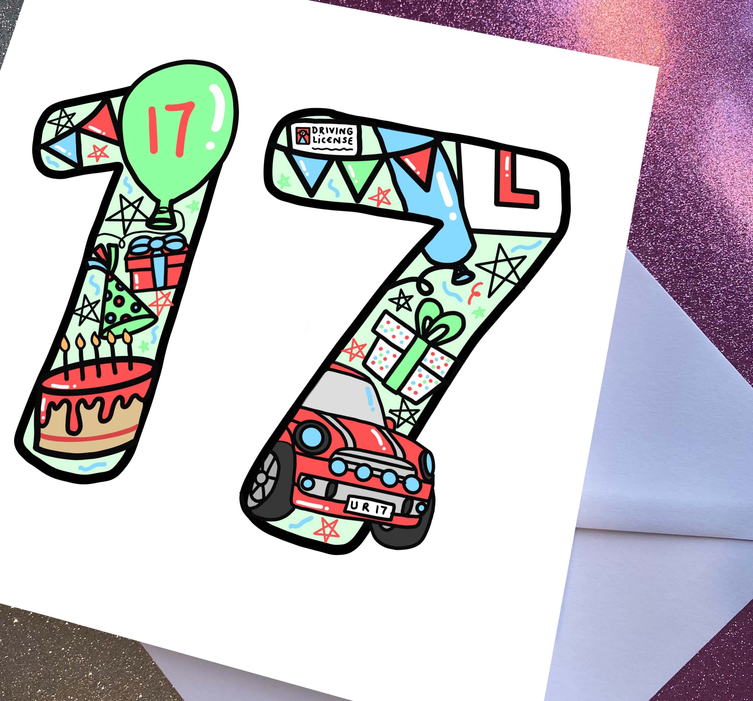 17th Birthday Card A Special Wish for a Milestone Year
