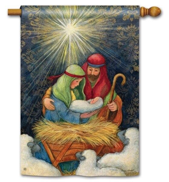 Jesus is the Reason for the Season House Flag I AmEricas Flags