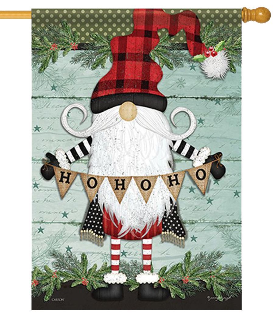 Christmas Gnome House Flag I AmEricas Flags