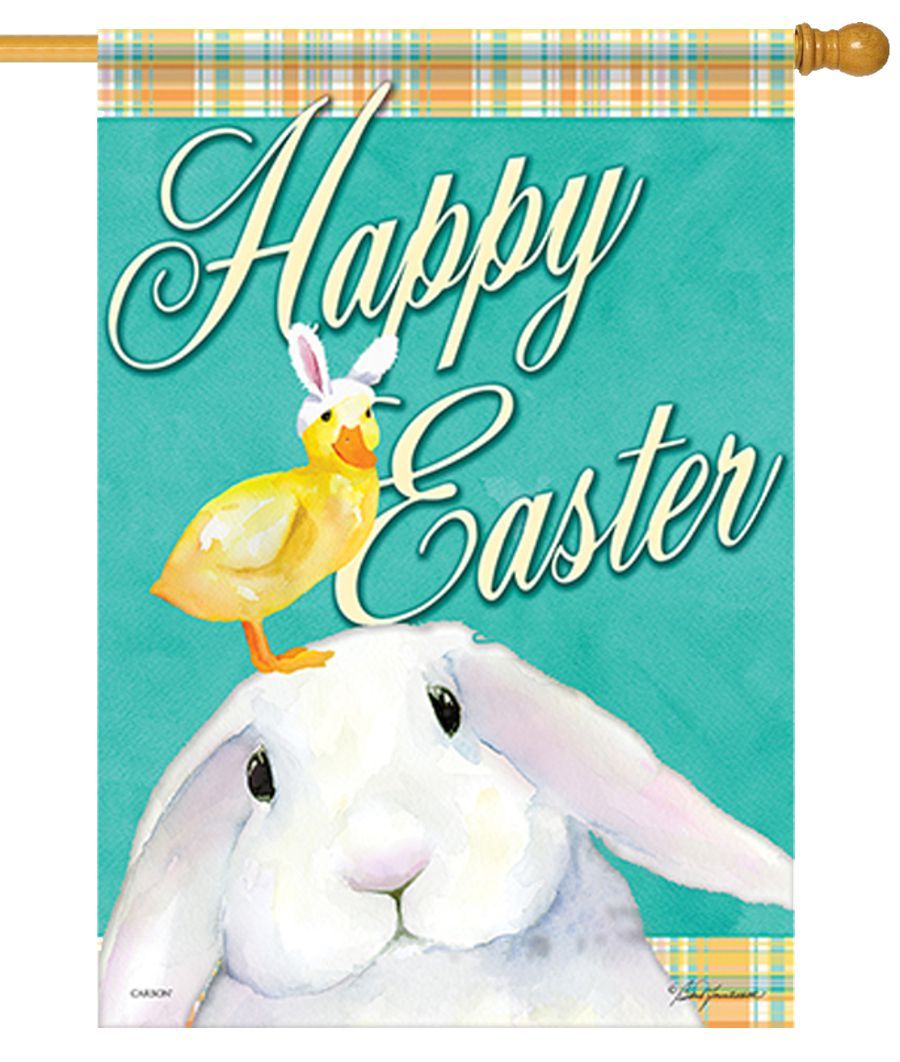 Easter Pals House Flag I AmEricas Flags