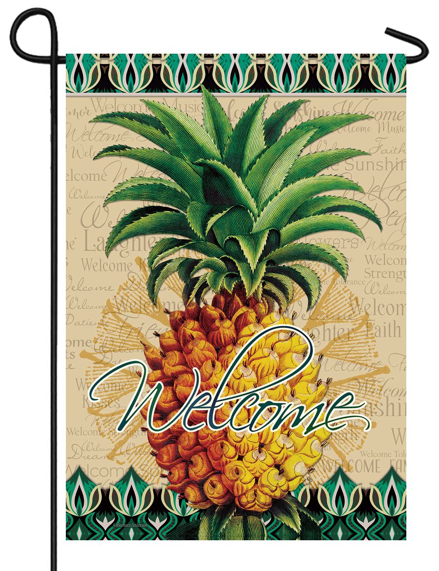 Elegant Pineapple Garden Flag I AmEricas Flags