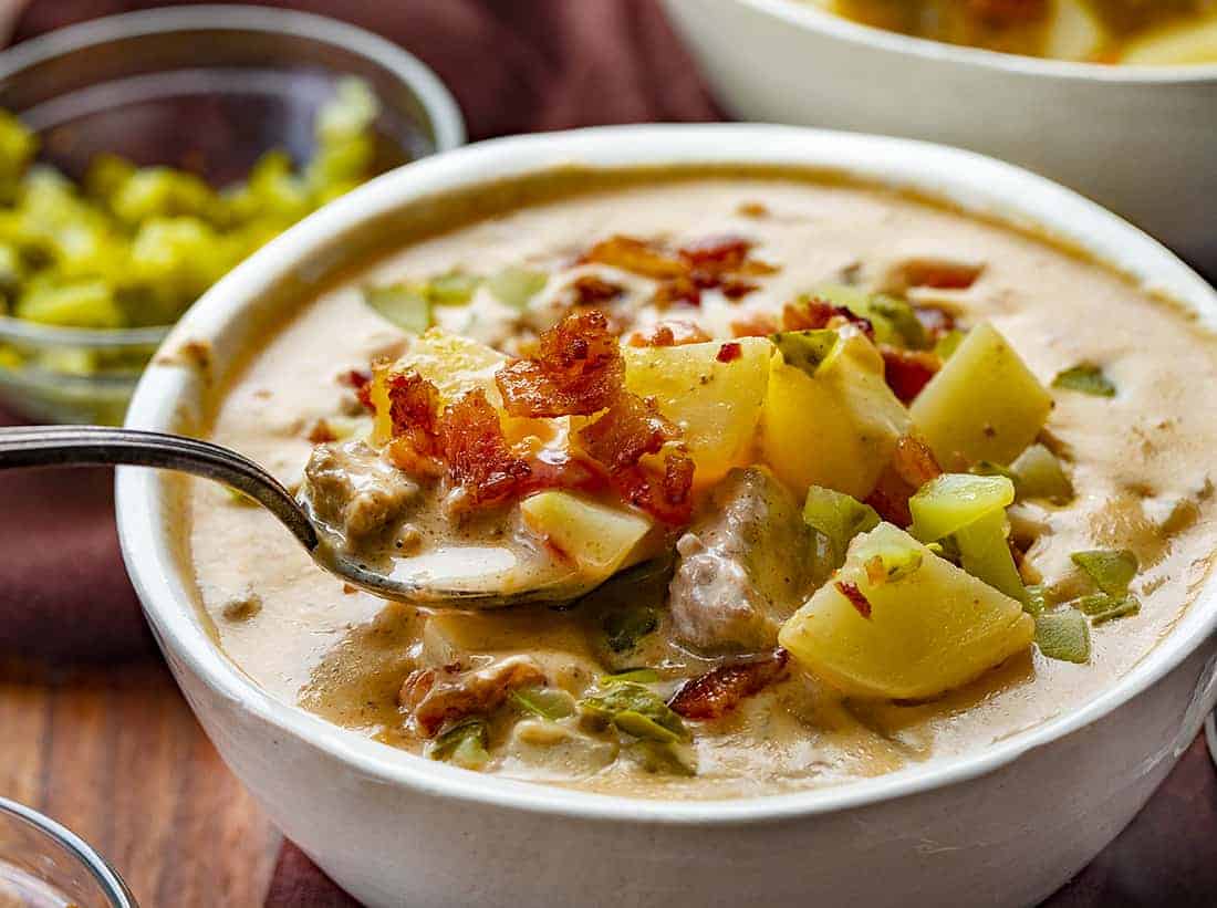 Creamy Cheeseburger Soup I Am Homesteader