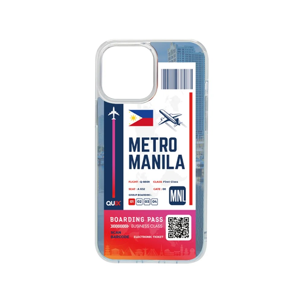 Metro Manila Boarding Pass Case For IPhone 13 Series QUIX