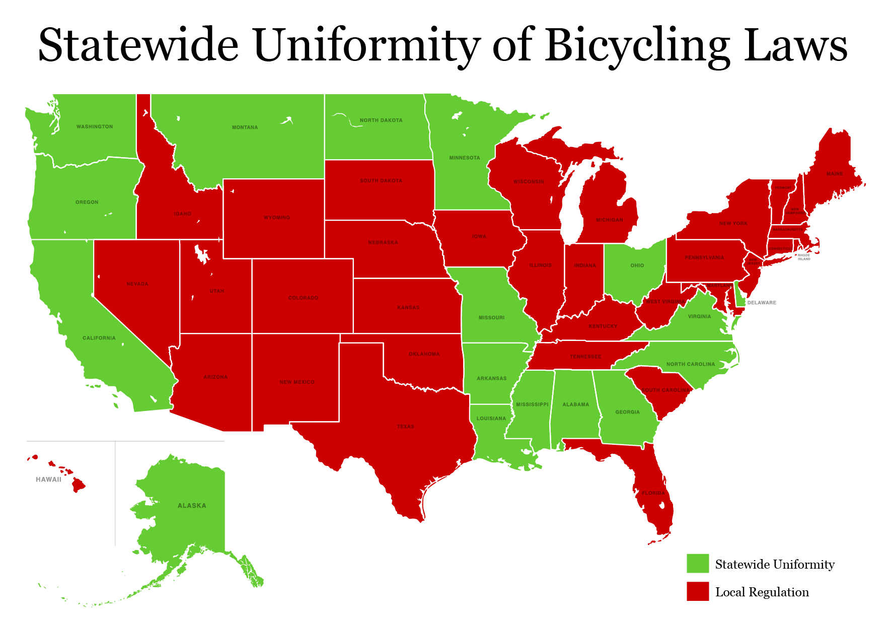 U.S. Bicycle Laws by State i am traffic