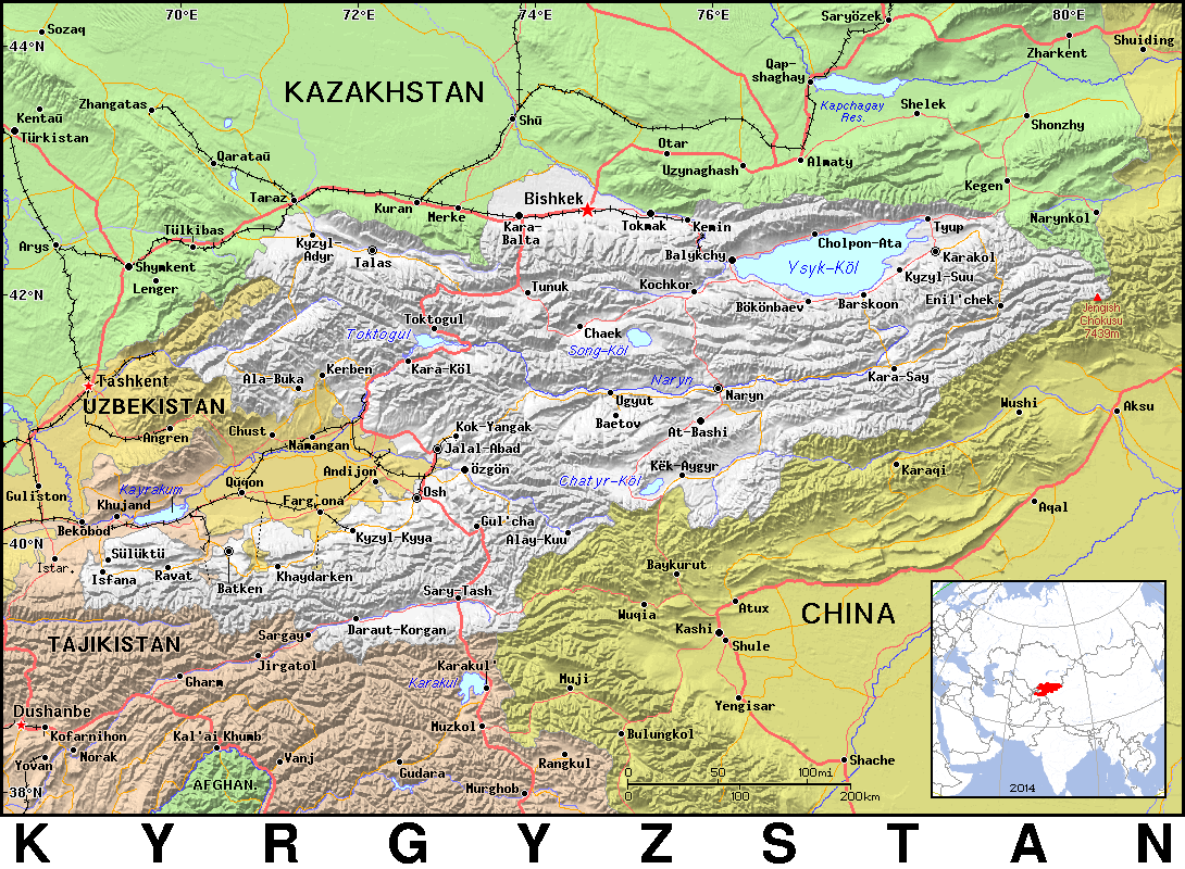 KG · Kyrgyzstan · Public domain maps by PAT, the free, open source