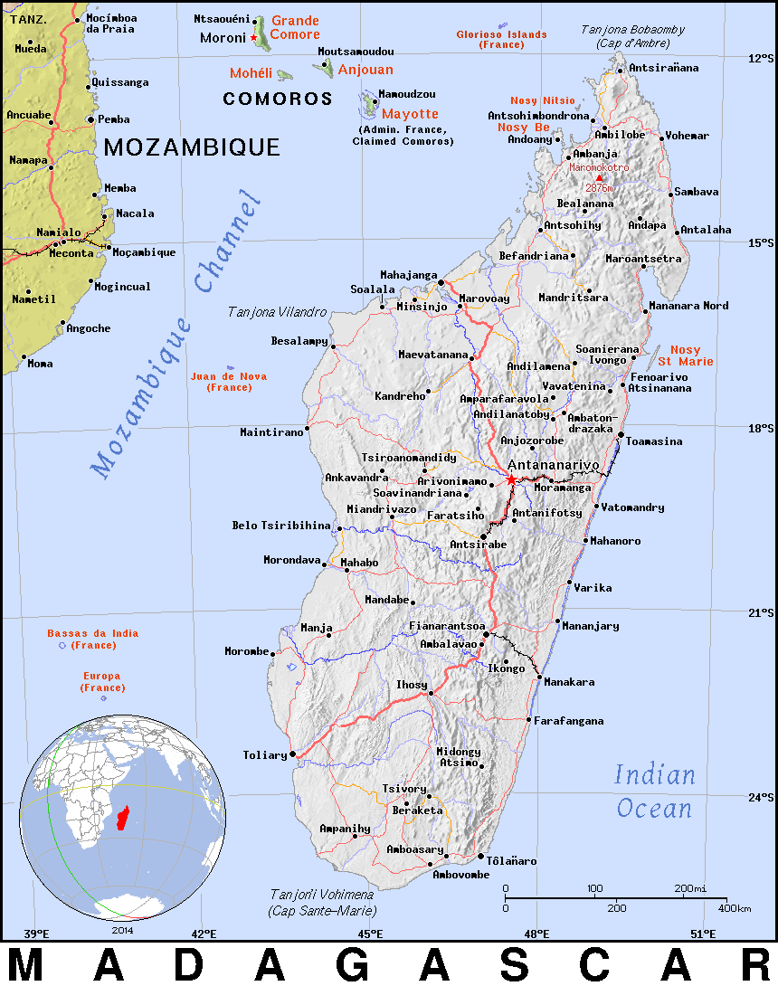 Farafangana Madagascar Carte MG · Madagascar · Public domain maps by PAT, the free, open source