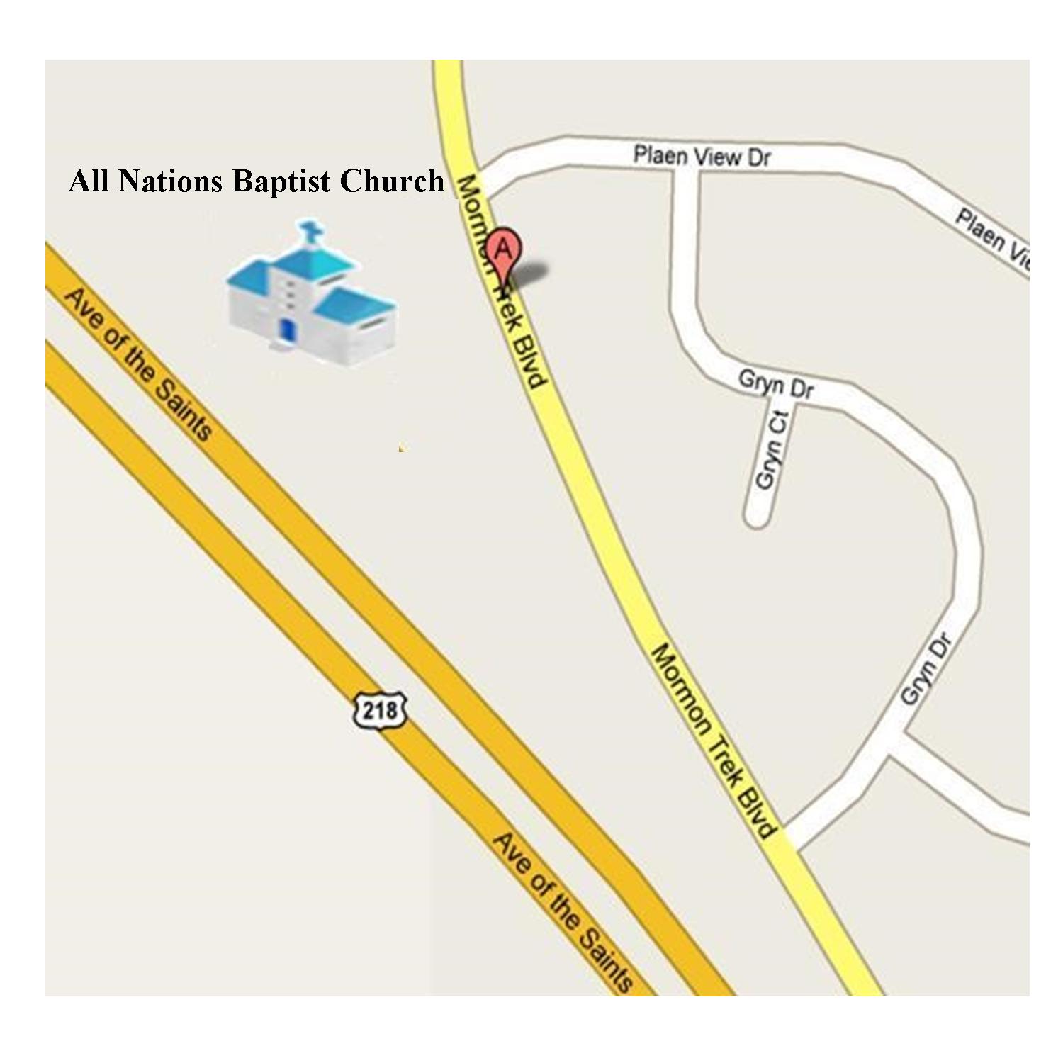 direction All Nations Baptist Church