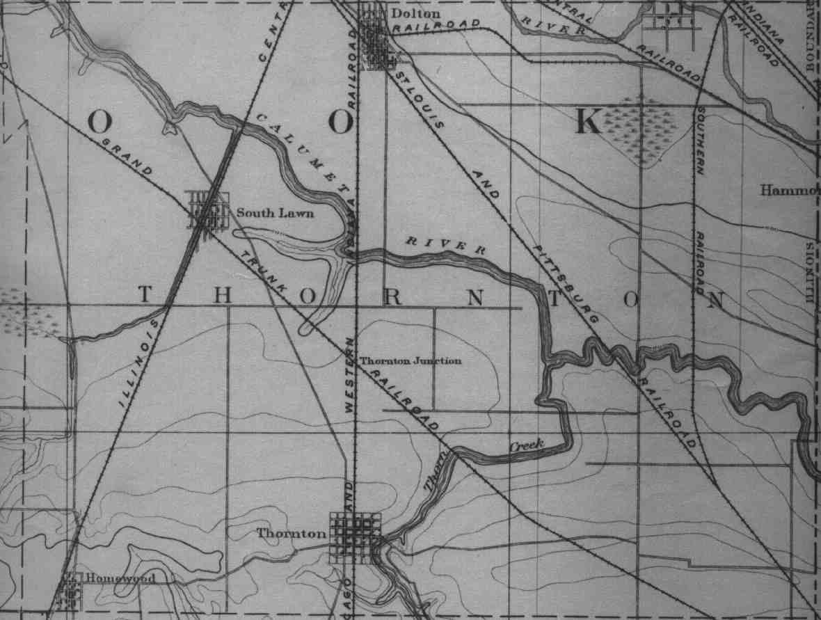 Thornton Twp. 1889 topo map