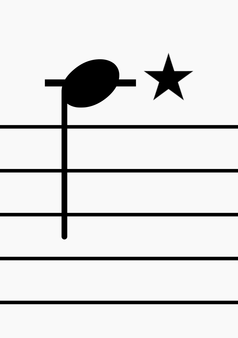 Star dots a new music notation for quintuple durations