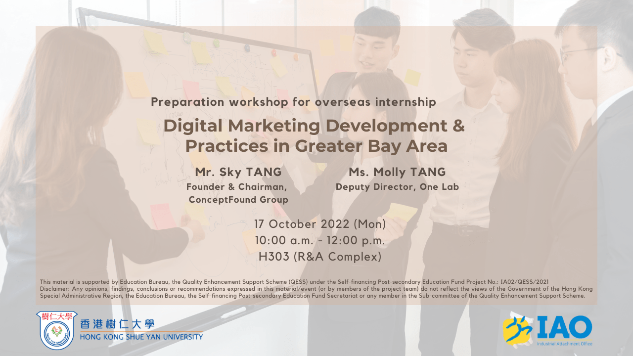 Preparation for the overseas internship Digital Marketing