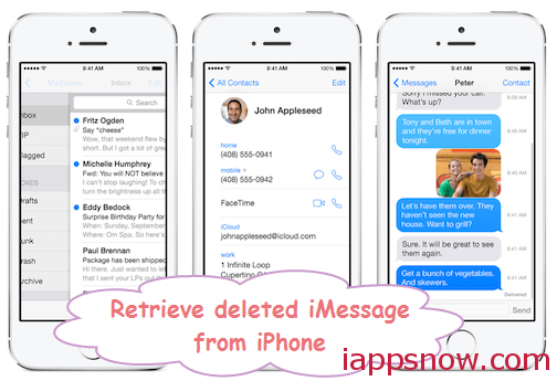 Quickly Recover Deleted text iMessages on iPhone 5 with iFonebox