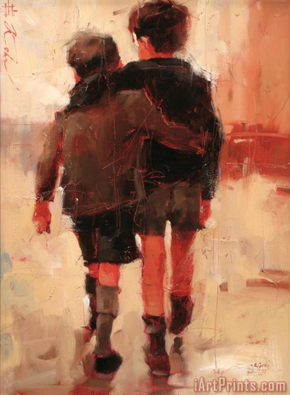 Andre Kohn Friends painting Friends print for sale