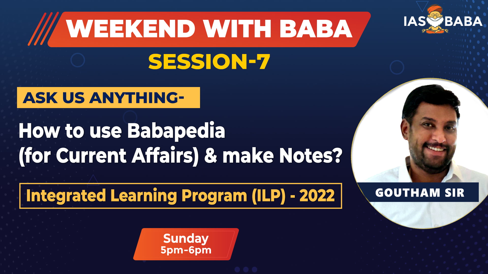 [WEEKEND WITH BABA] Seventh Live Session – How to use of BABAPEDIA (for